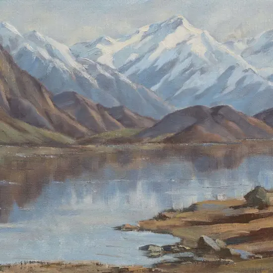 A Austen Deans (1915 - 2011) - South Island Lake Landscape