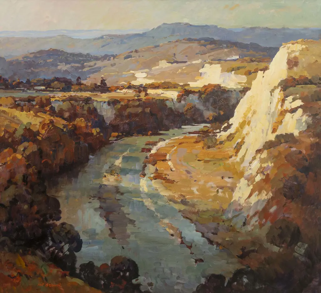 Ion Brown (1942 - 2021) - Rangitikei River Image 1++