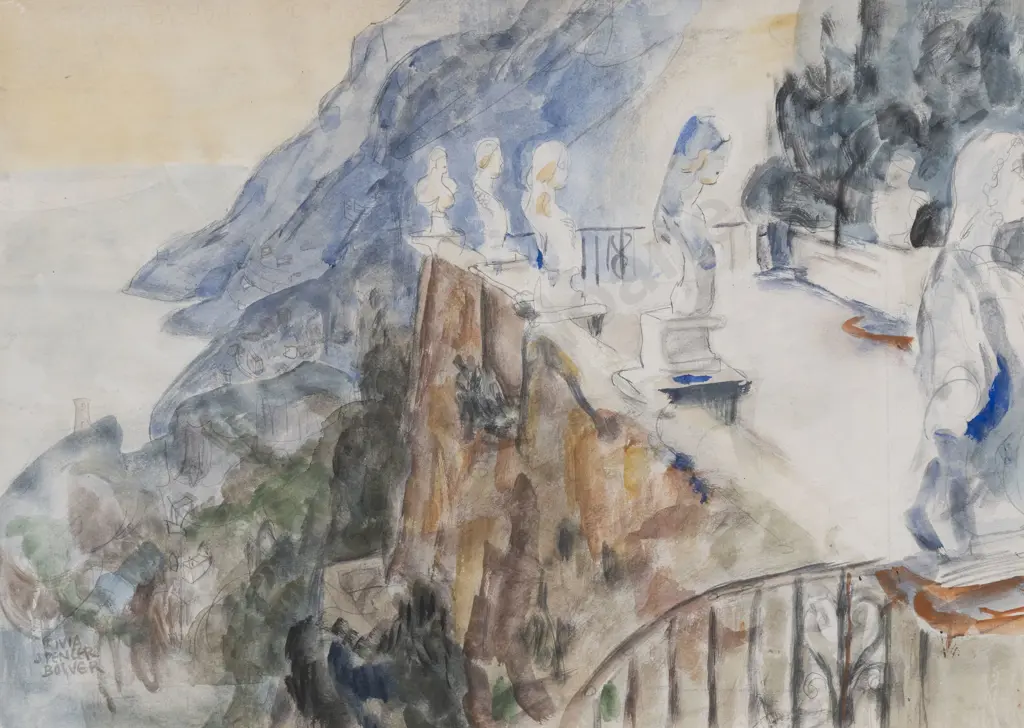 Olivia Spencer Bower (1905 - 1982) - Amalfi Coast Image 1++