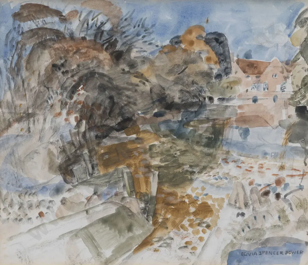 Olivia Spencer Bower (1905 - 1982) - Willy Lots Cottage - Suffolk England Image 1++