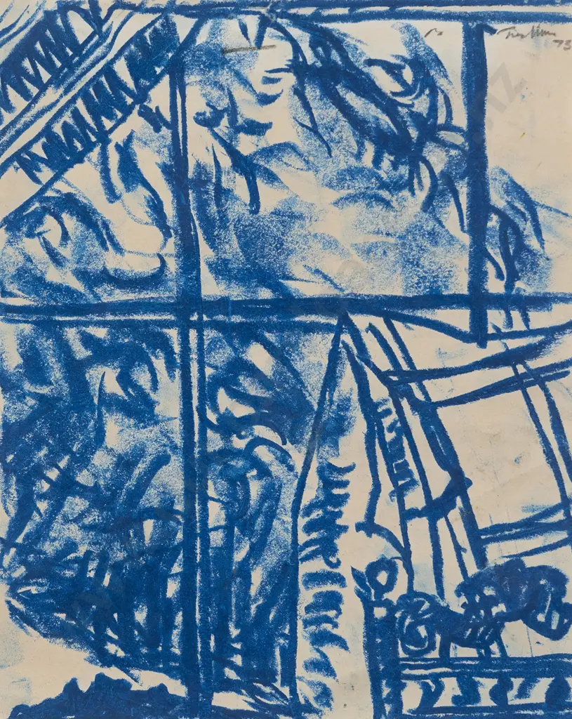 Philip Trusttum (1940) - Blue Window Image 1++