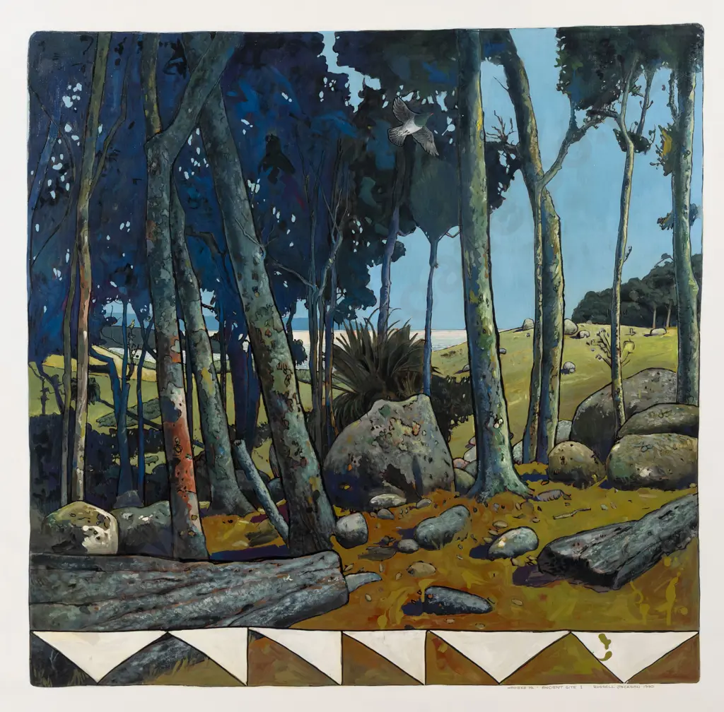 Russell Jackson (b 1947) - Waiheke Island - Ancient Site I Image 1++