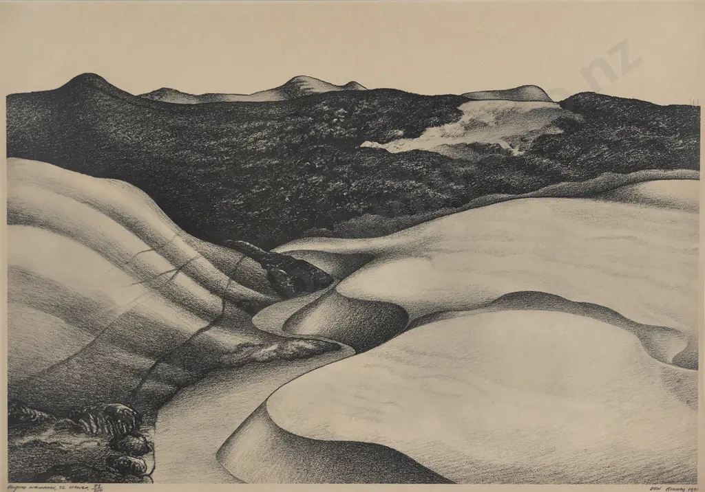 Donald Binney (1940 - 2012) - Beyond Wainamu Te Henga Image 1++