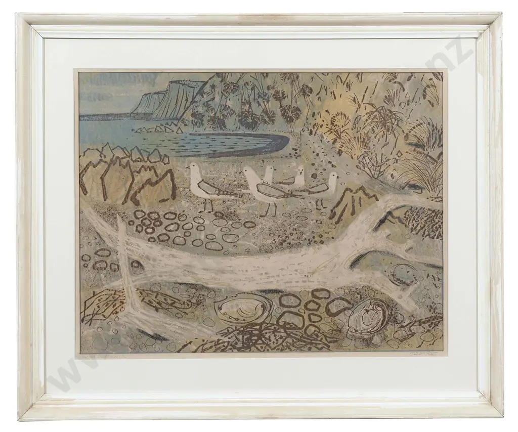 Juliet Peter (1915 - 2010) - Coastal Wellington Image 1++