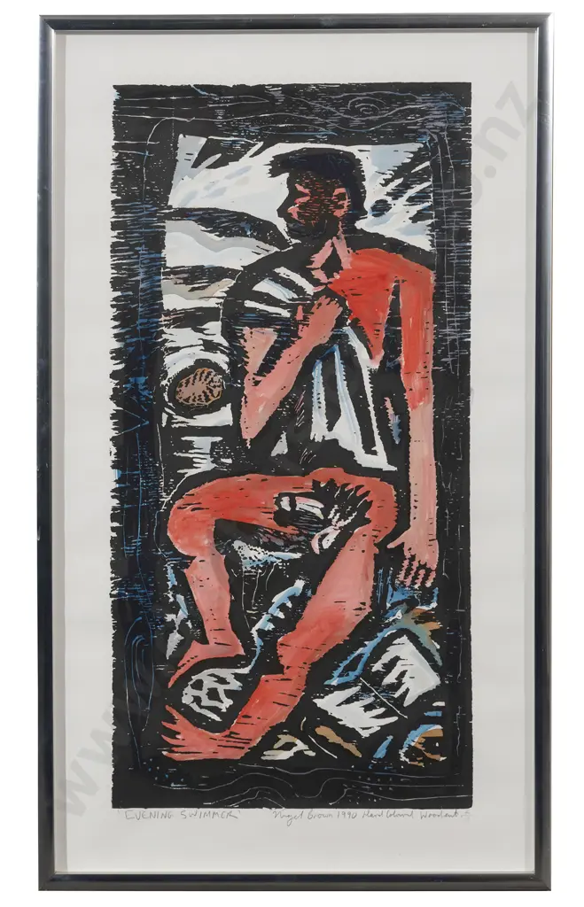 Nigel Brown (b 1949) - Evening Swimmer Image 1++