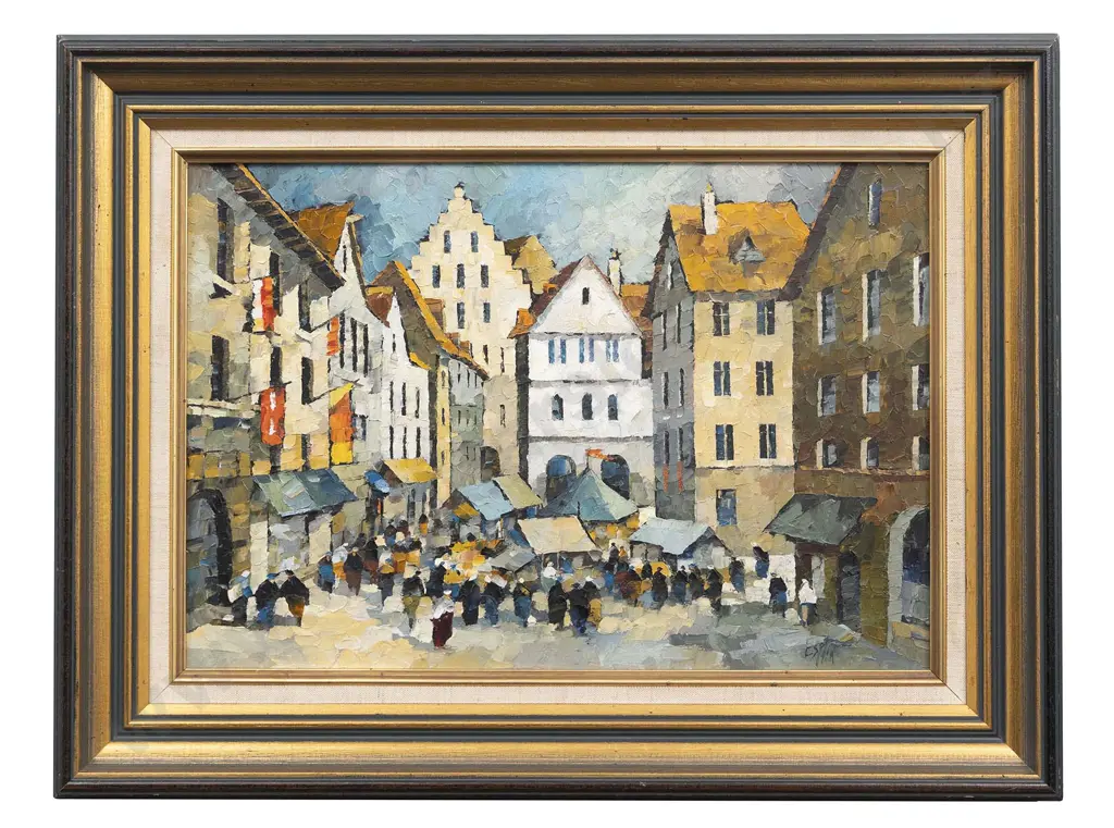 Tom Esplin (1915 - 2005) - Altstadt Augsberg Image 1++