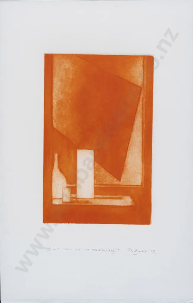 John Drawbridge (1930 - 2005) - Still Life with Malevich (Red) Image 1++