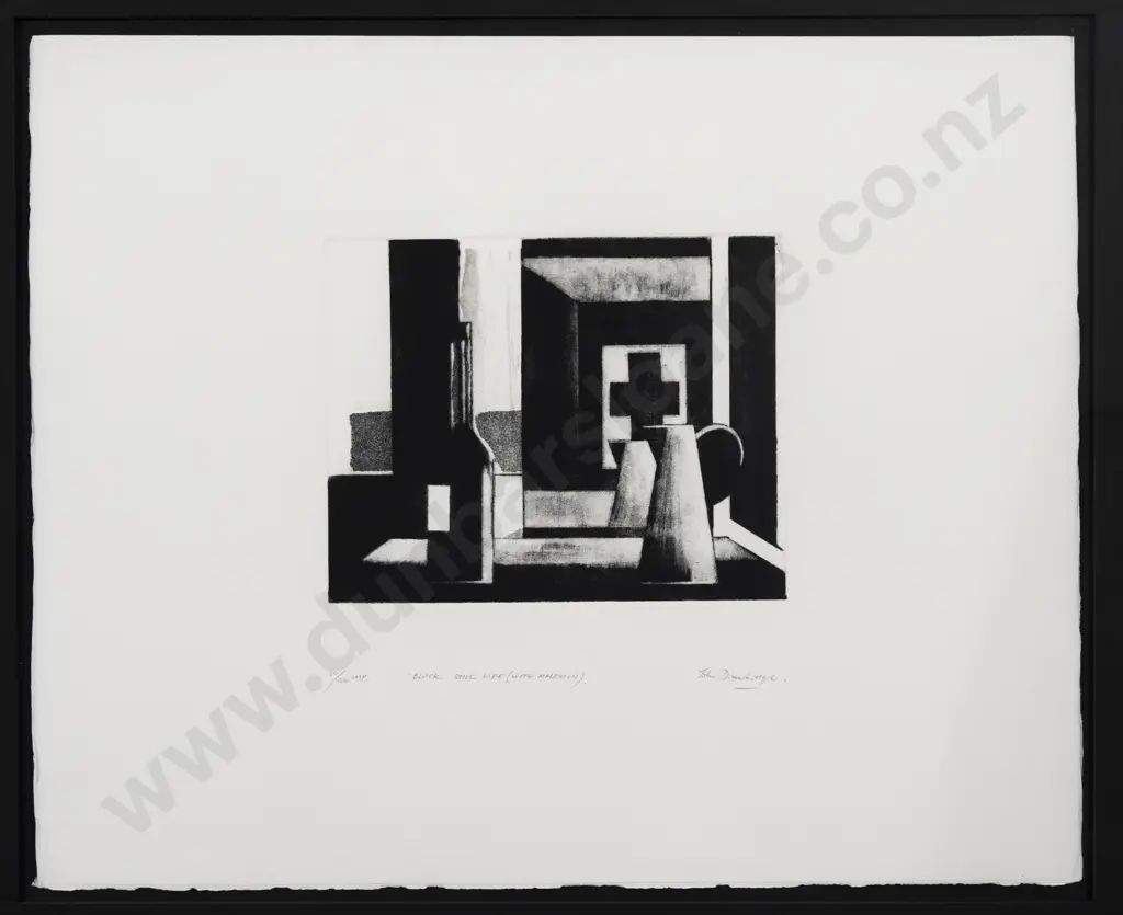 John Drawbridge (1930 - 2005) - Black Still Life (with Malevich) Image 1++