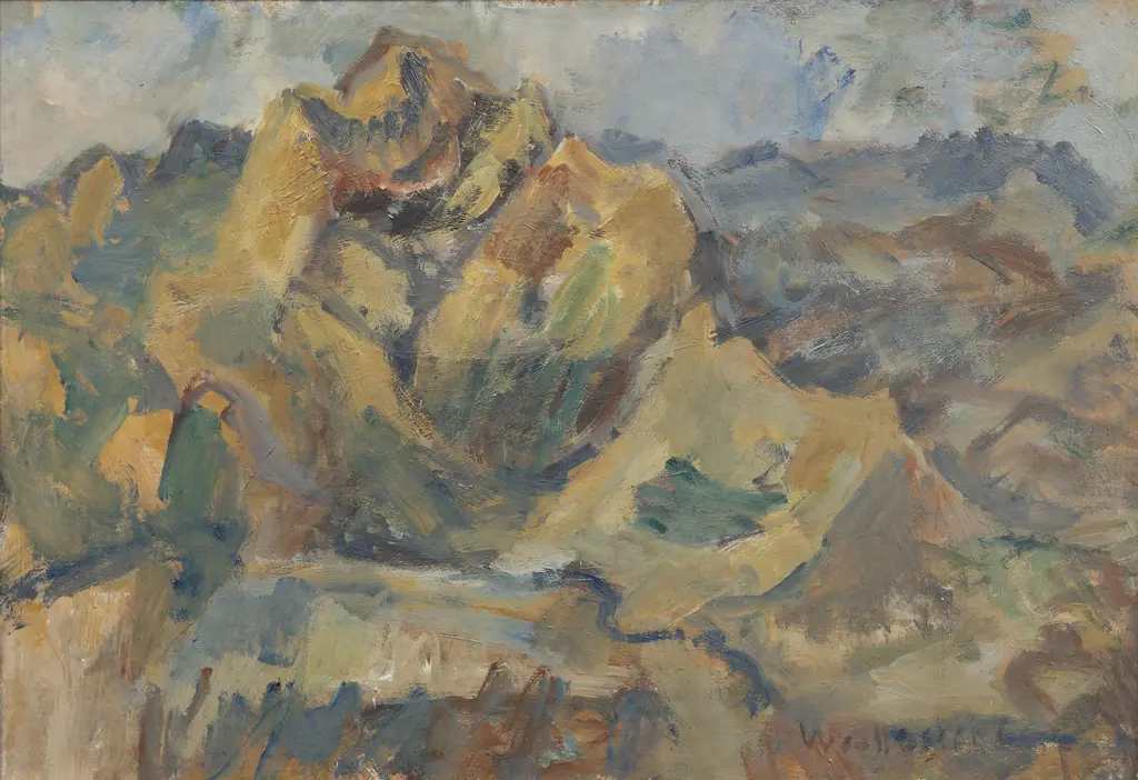 Mountford Tosswill (Toss) Woollaston (1910 - 1998) - Sunset at Bayly's Hill Image 1++