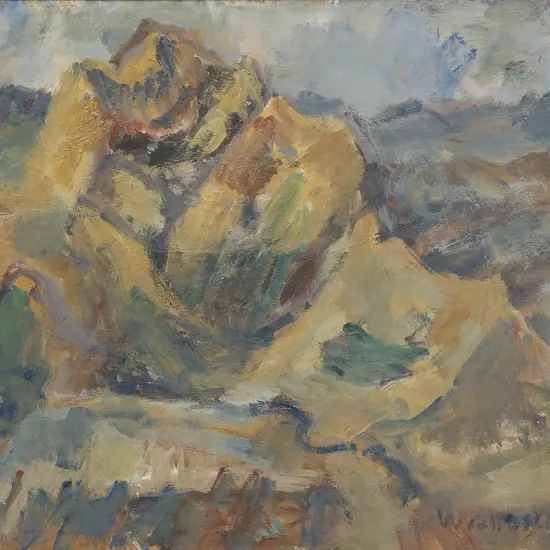 Mountford Tosswill (Toss) Woollaston (1910 - 1998) - Sunset at Bayly's Hill