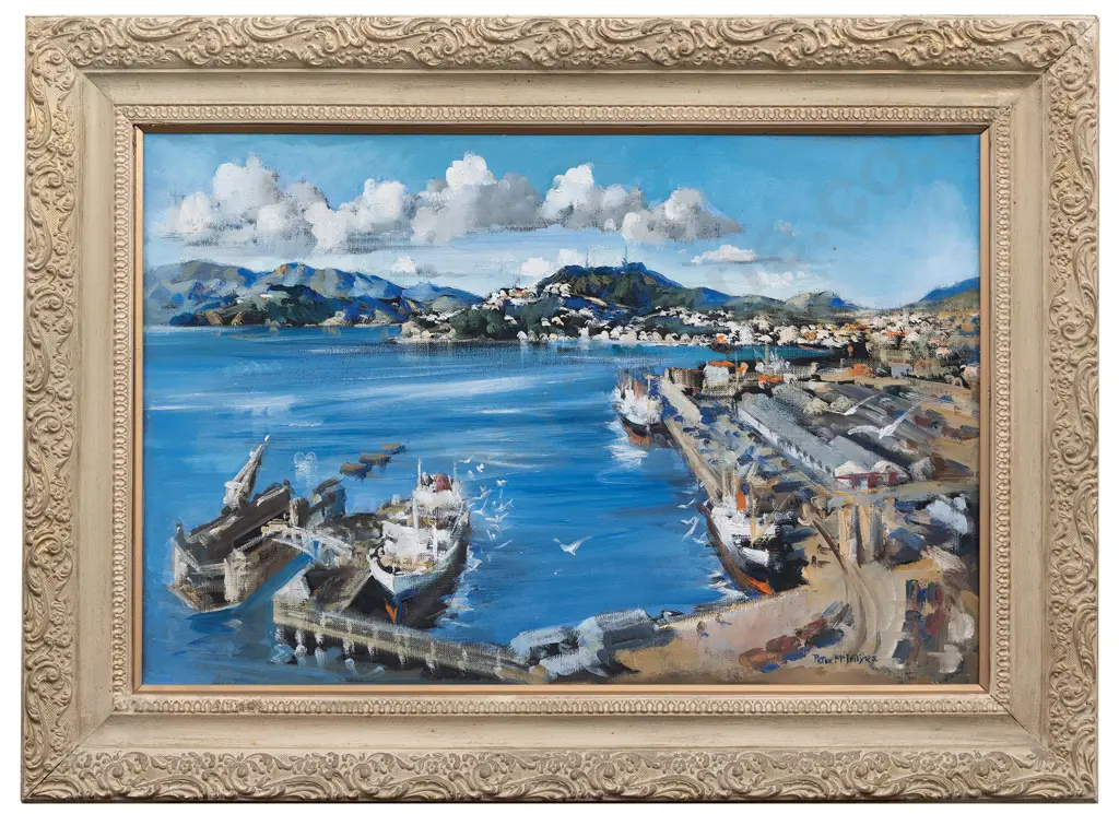 Peter McIntyre (1910 - 1995) - Wellington Harbour Image 1++