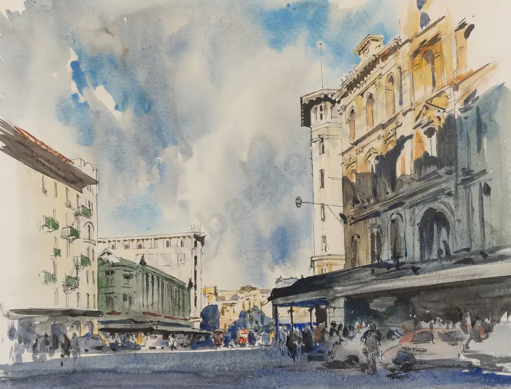 Peter McIntyre (1910 - 1995) - Lambton Quay Image 1++