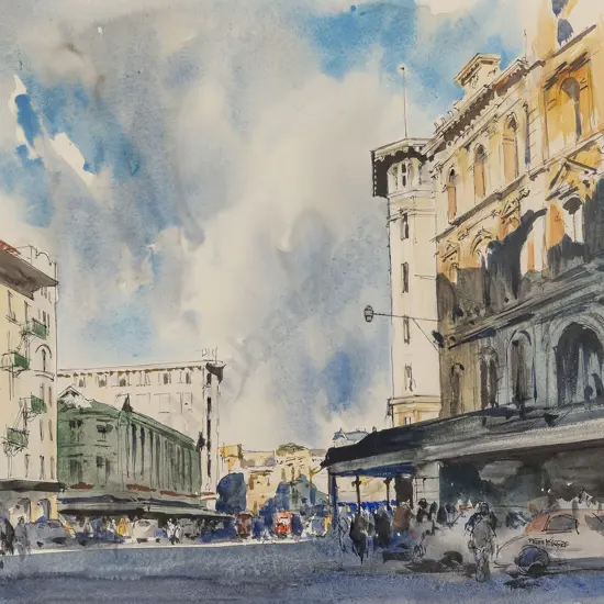 Peter McIntyre (1910 - 1995) - Lambton Quay