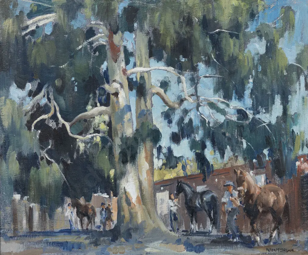 Peter McIntyre (1910 - 1995) - Trainers and Their Horses - Marlborough Trotting Club Image 1++