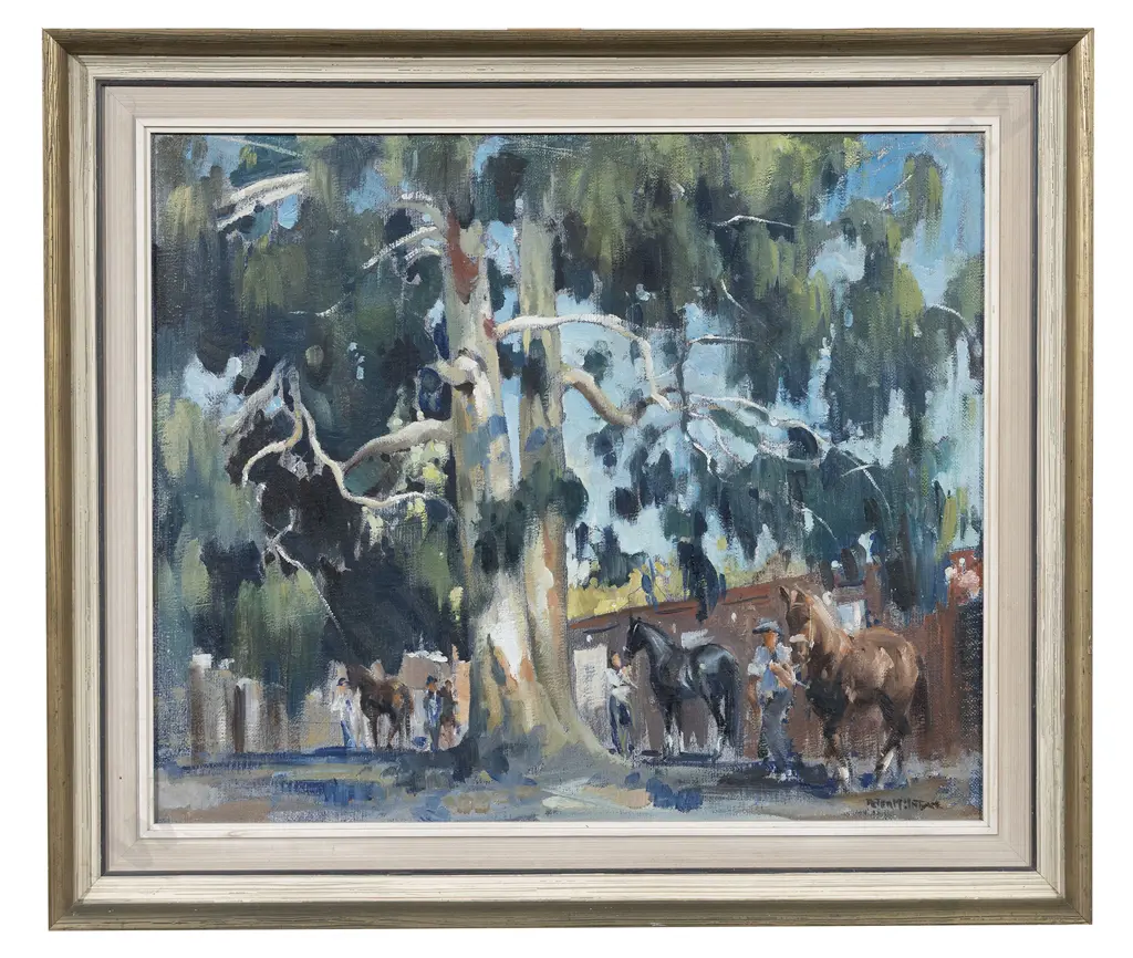 Peter McIntyre (1910 - 1995) - Trainers and Their Horses - Marlborough Trotting Club Image 1++