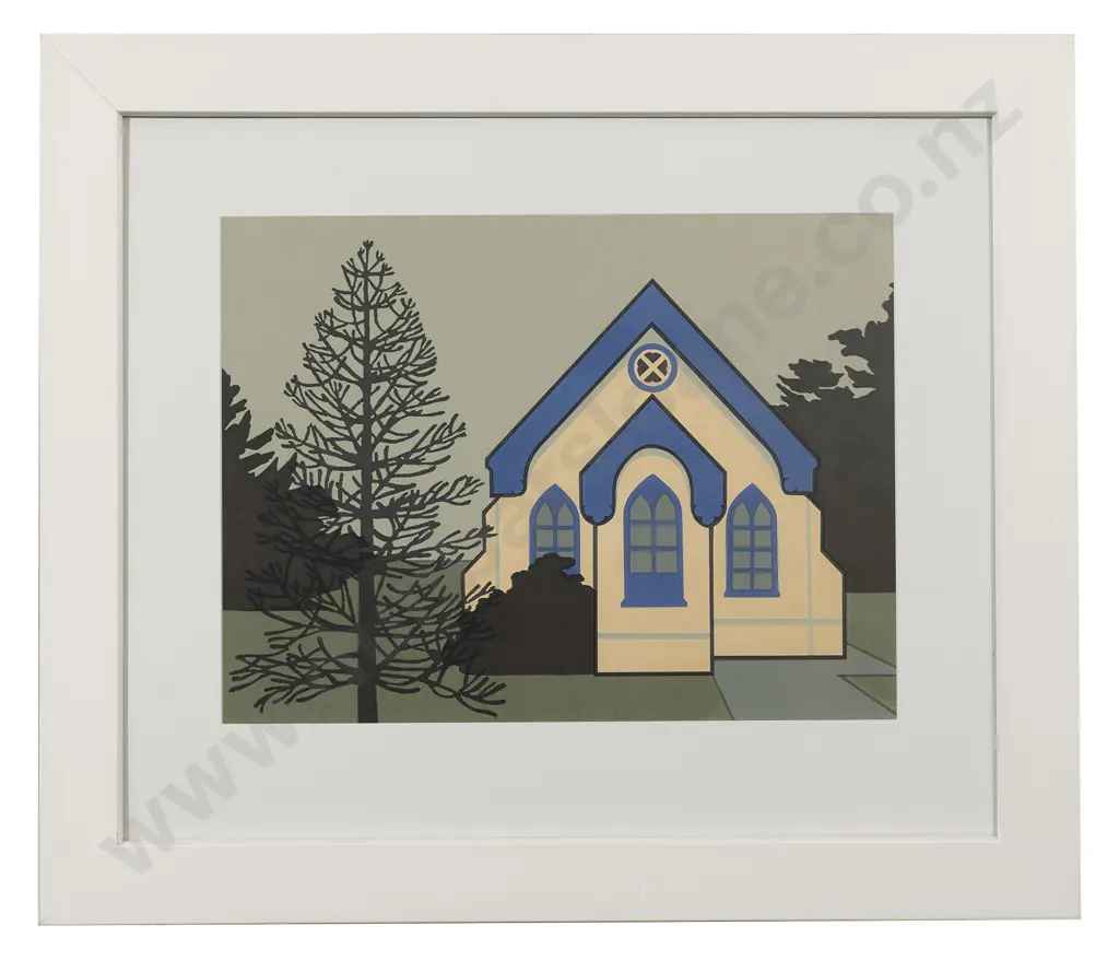 Robin White (b 1946) - Southland Monkey Puzzle Image 1++