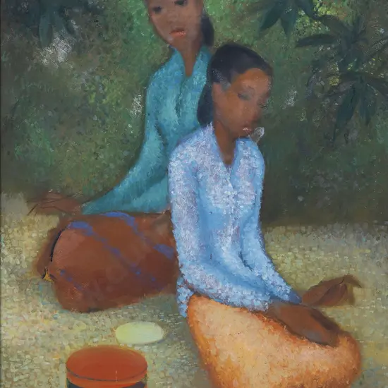 Theo Schoon (1915 - 1985) - Two Indonesian Girls