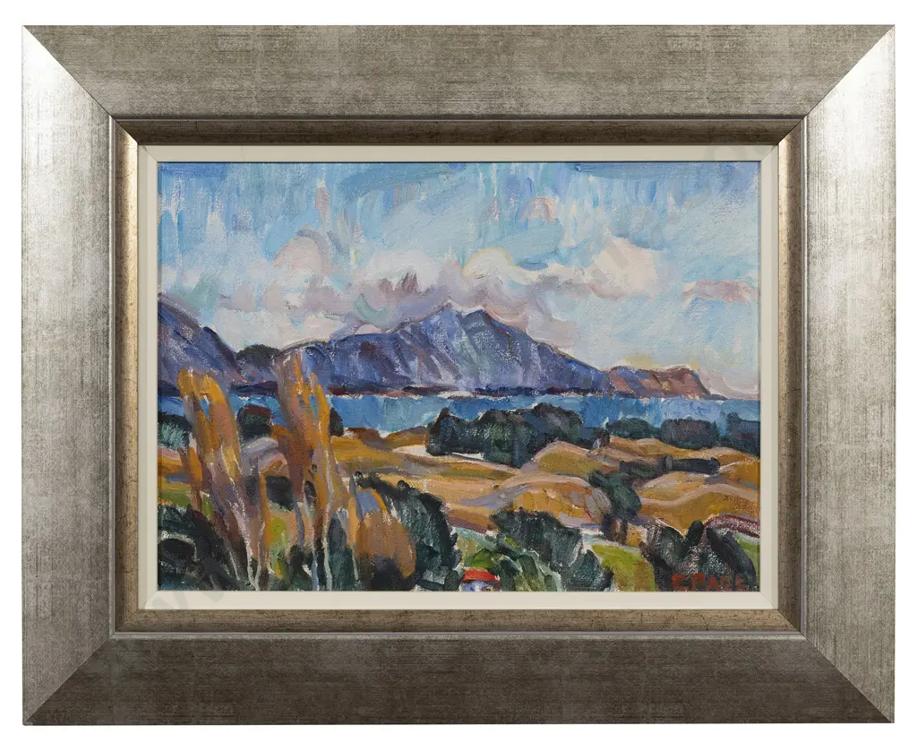 Evelyn Page (1899 - 1993) - Kapiti Coast from Waikanae Image 1++