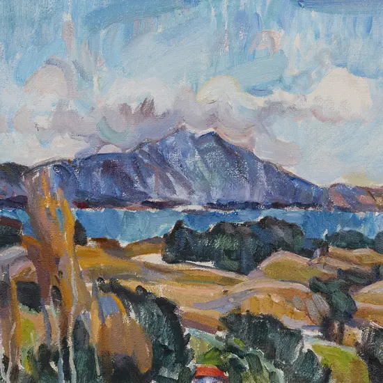 Evelyn Page (1899 - 1993) - Kapiti Coast from Waikanae