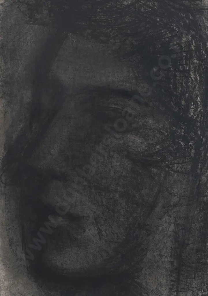 Tony Fomison (1939 - 1990) - Untitled Portrait Image 1++