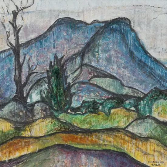 Charles Tole (1903 - 1988) - Hill Landscape - Taupo