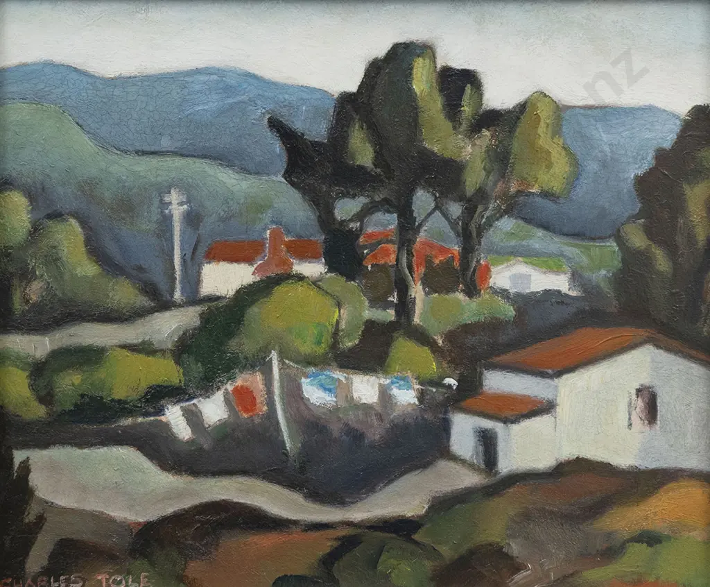 Charles Tole (1903 - 1988) - Summer Cottage (East Coast Bays) Image 1++