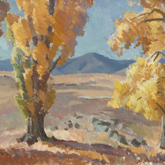 Sydney Lough Thompson (1877 - 1973) - The Grampians Autumn