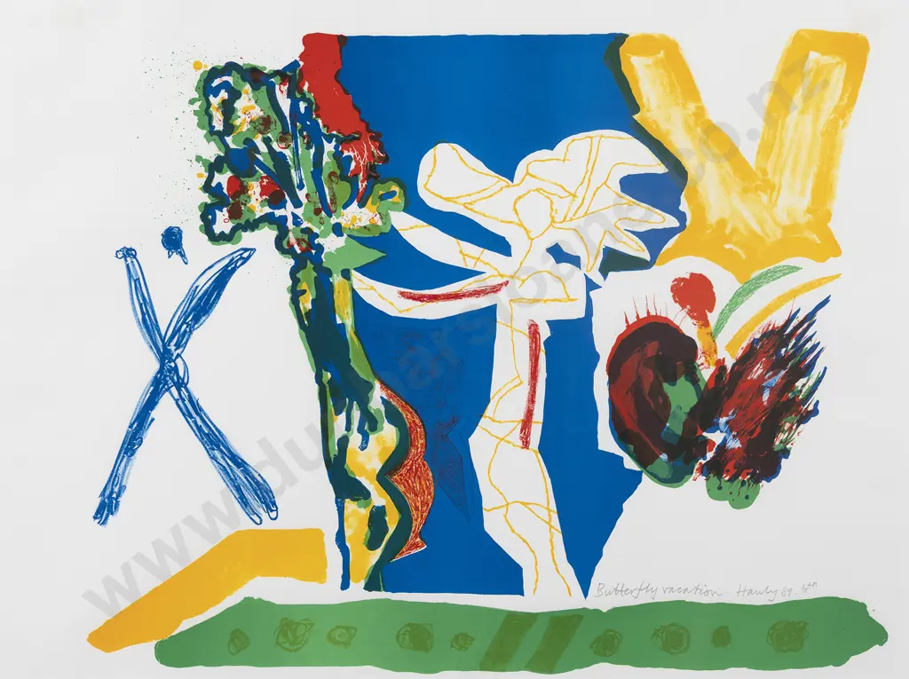 Pat Hanly (1932 - 2004) - Butterfly Vacation Image 1++