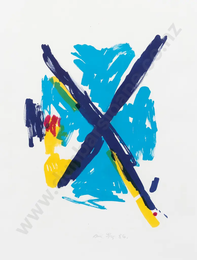 Allen Maddox (1948 - 2000) - Blue Cross Image 1++