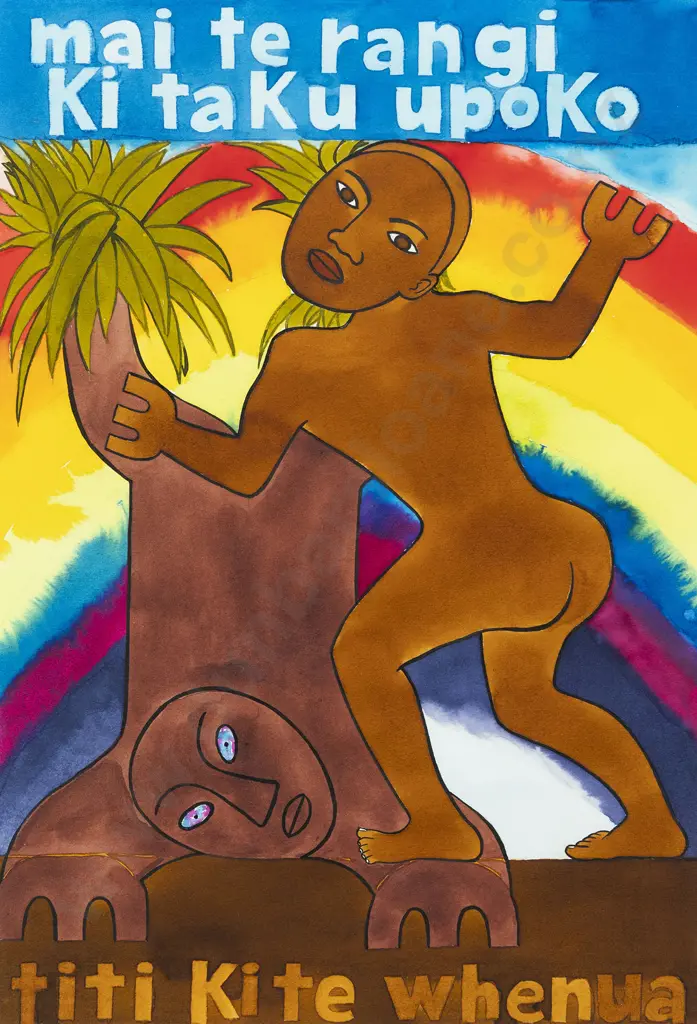 Robyn Kahukiwa (1938 - 2025) - Untitled Diptych Image 1++