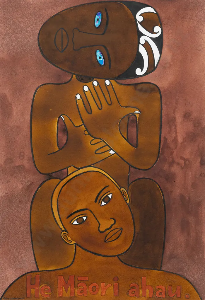 Robyn Kahukiwa (1938 - 2025) - Untitled Diptych Image 1++