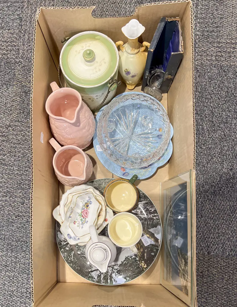 RD Mt Egmont Plate Together with Small Qty of Assorted Fancy China And Crystal Image 1++