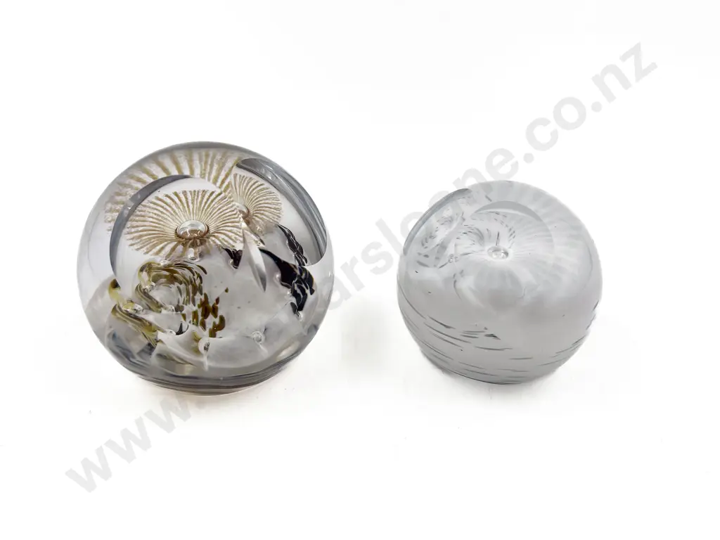 Two Caithness Glass Owl Form Paperweights Image 1++