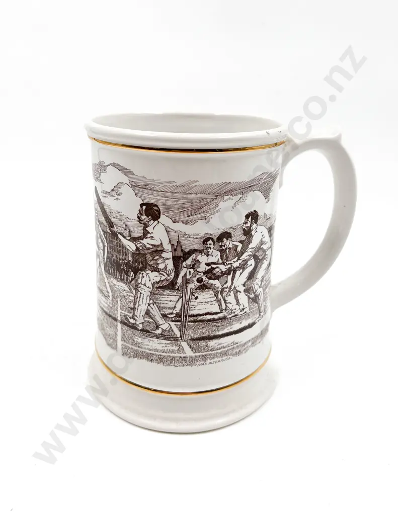 Franklin Porcelain "The Ashes Centenary" Tankard 1882-1982 Image 1++