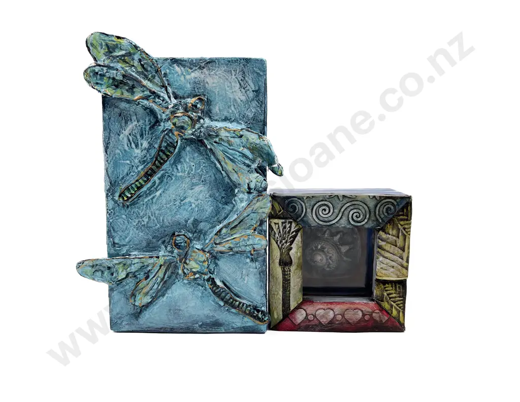 Sarah Wairau Two Mixed Media Artworks Image 1++