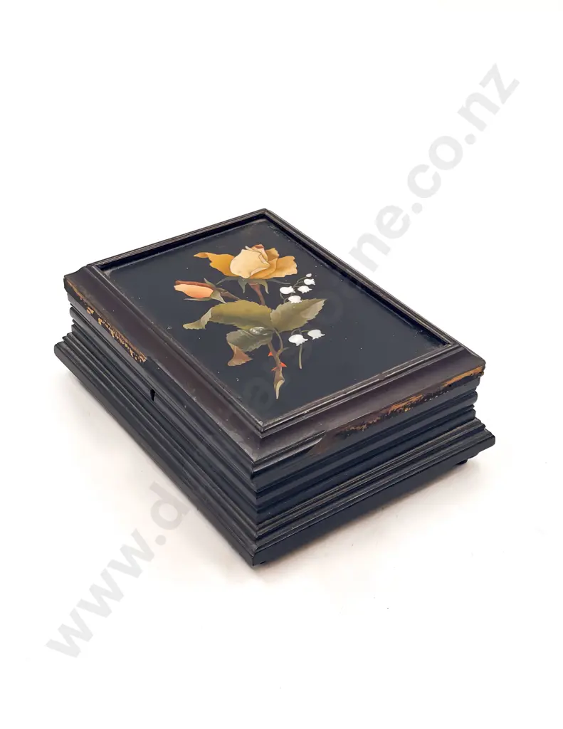 Royal Tour Pietra Dura Panel Box (a/f) Image 1++