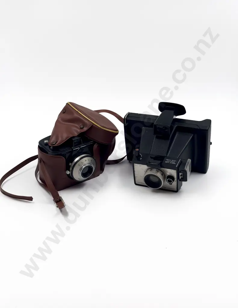 Vintage Poloroid Camera together with Afga Clack Camera Image 1++