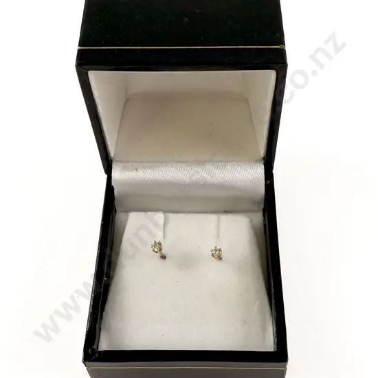 Pair 9ct SIngle Cut Diamond Stud Earrings