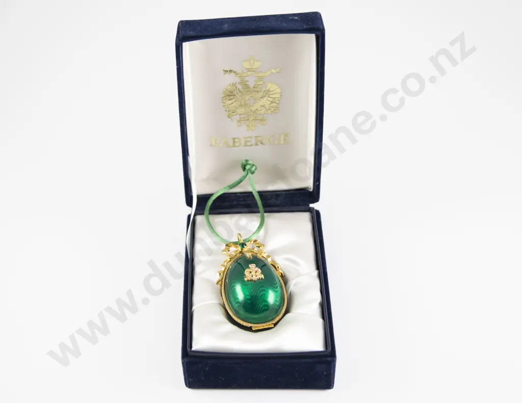 Boxed New Faberge Egg Trinket Box/Pendant Image 1++