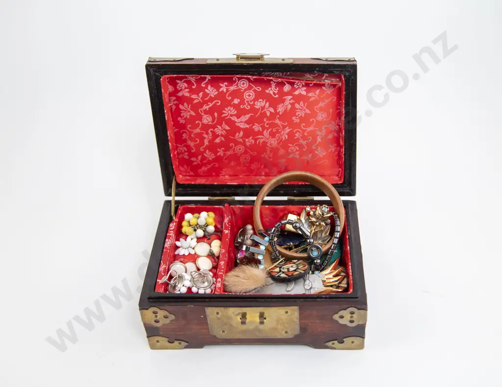 Jewellery Box and Small Qty Costume Jewellery Image 1++