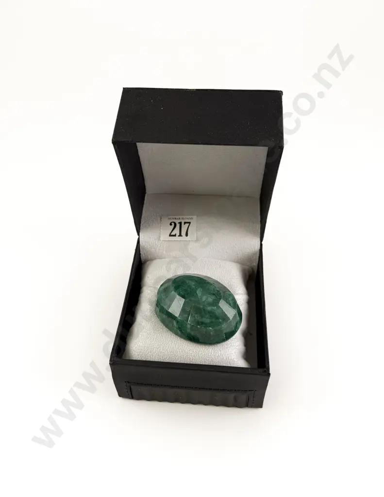 Large Green Emerald Mixed Oval Cut Gemstone Image 1++