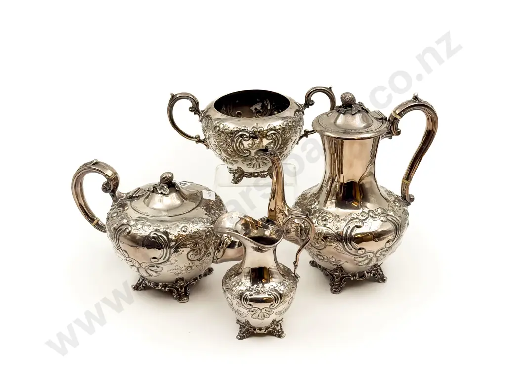 Four Piece S/P Tea Set Image 1++