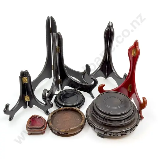 Qty of Assorted Vase and Plate Stands