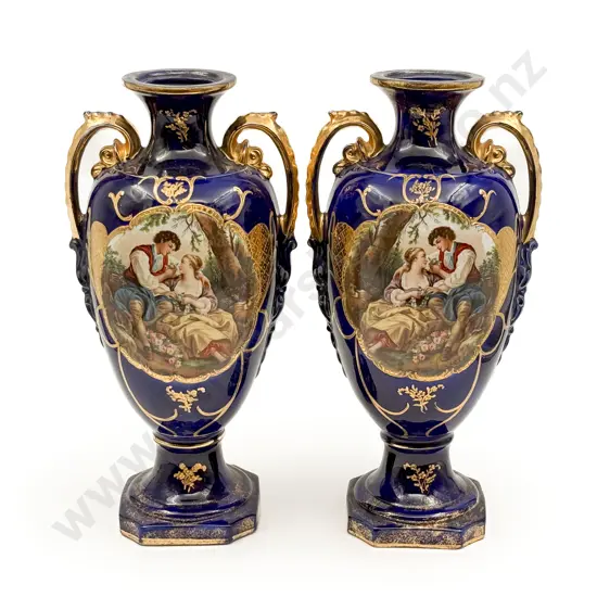 Pair of Decorative Mantle Vases