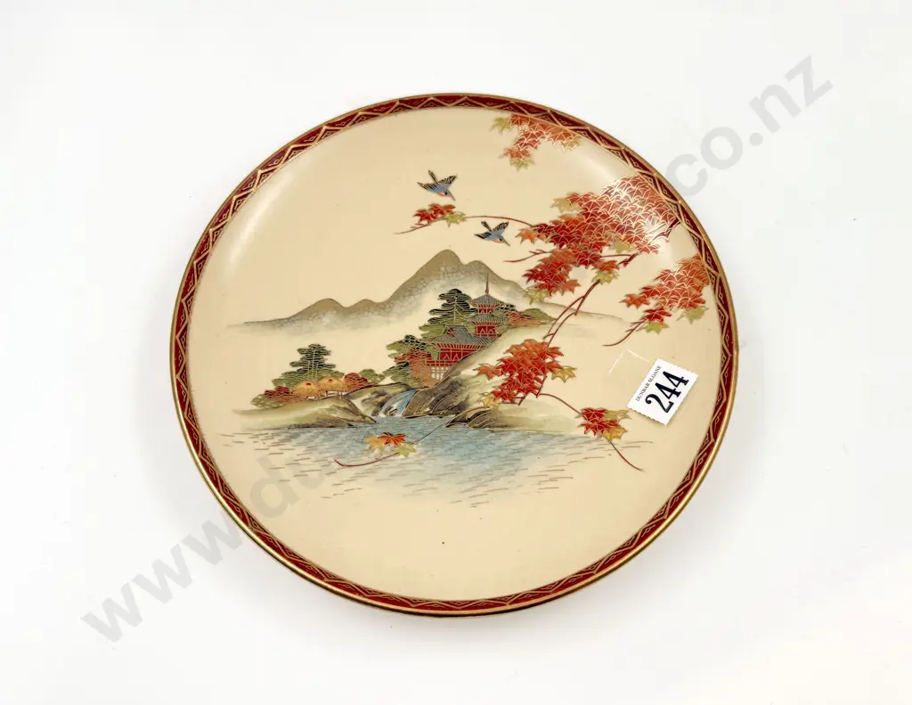 Two Satsuma Hanging Wall Plates Image 1++