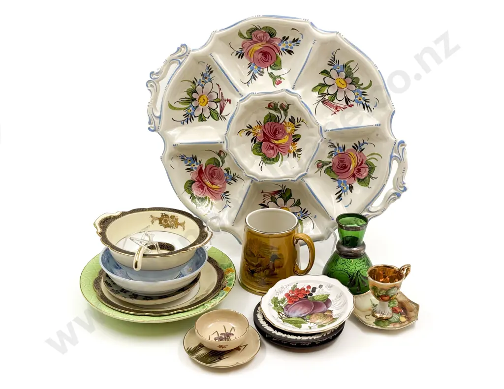 Qty of Assorted China Including Wedgwood and Satsuma Image 1++