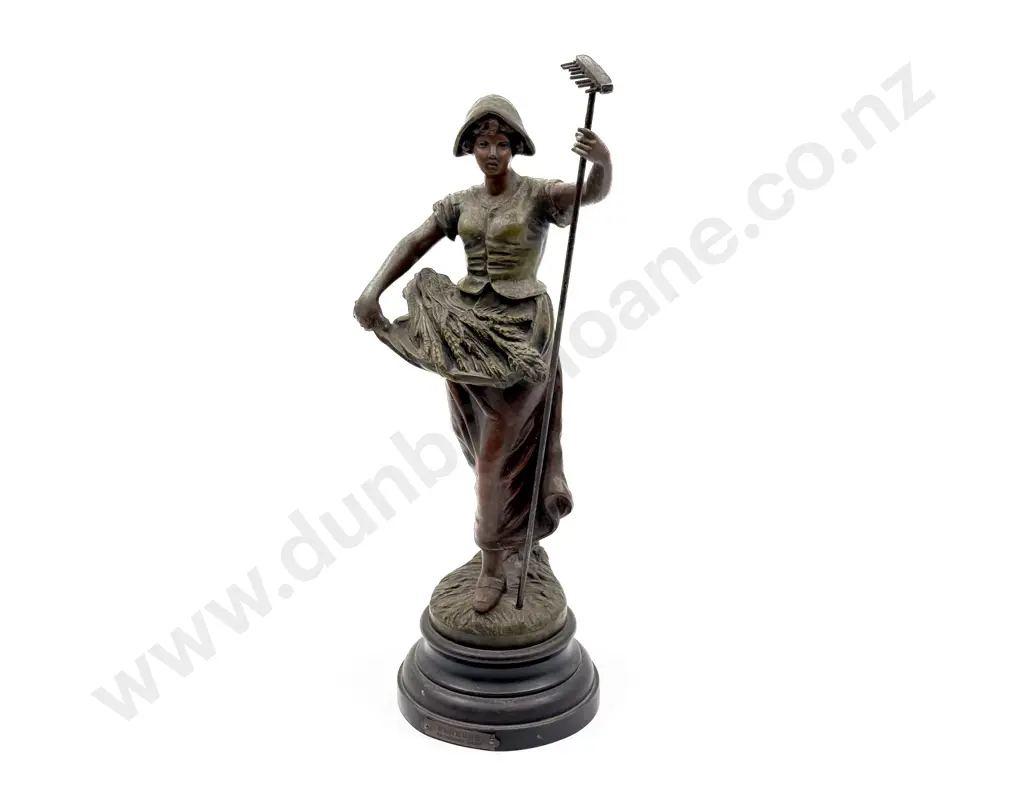 Repro Bronze Style Figure of Farm Girl Image 1++