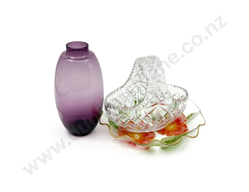 Crystal Basket and Vase and others Image 1++