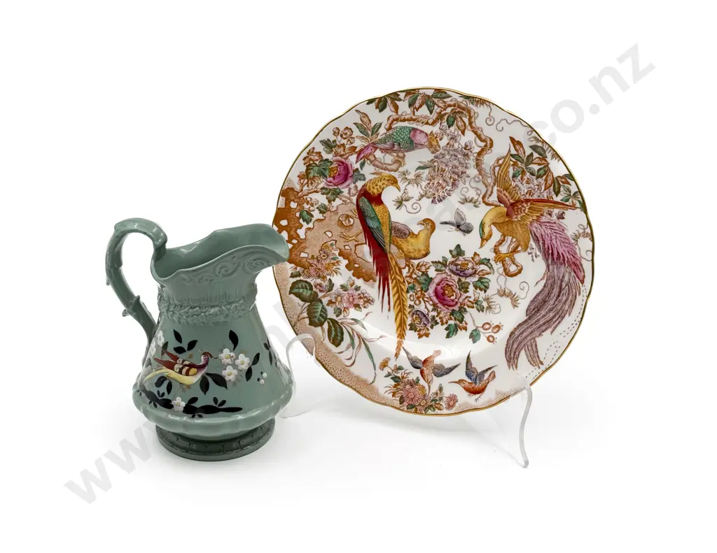RCD "Olde Avesbury" Plate Together With Handpainted Ridgeway Jug Image 1++