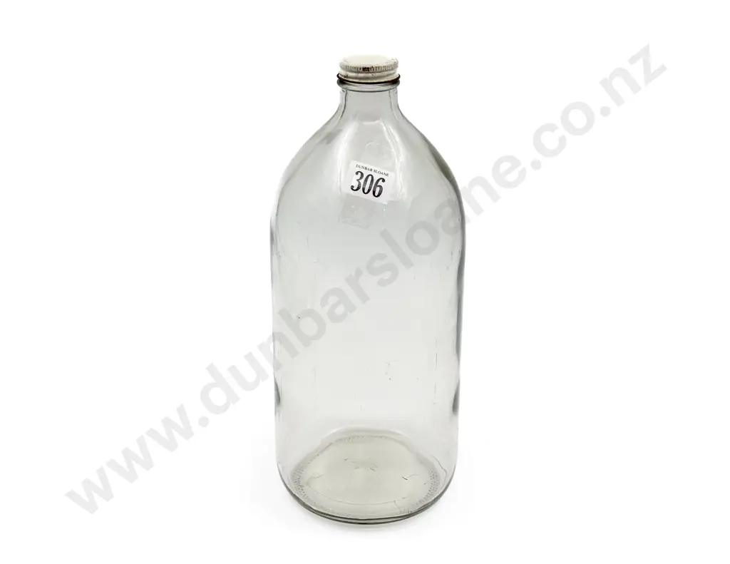 NZ Social History Glass Beer Flagon Image 1++